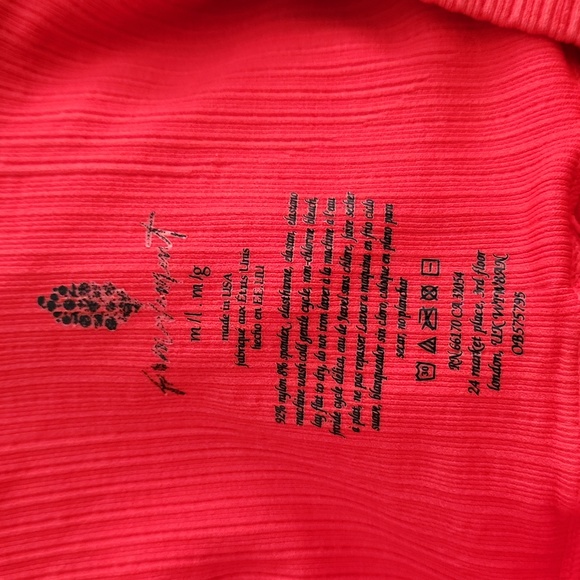 Free People High Rise 7/8 Length Good Karma Leggings Red Apple M/L FP149 - Picture 8 of 11